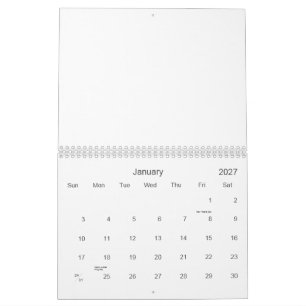Create Your Personalise 8.5" L x 11" W Calendar