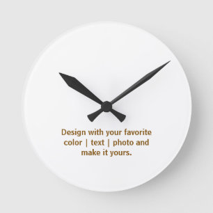 Create Your Personalise 8" Round Acrylic Clock