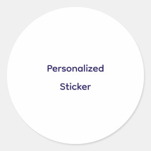 Create Your Personalise Classic Round Sticker