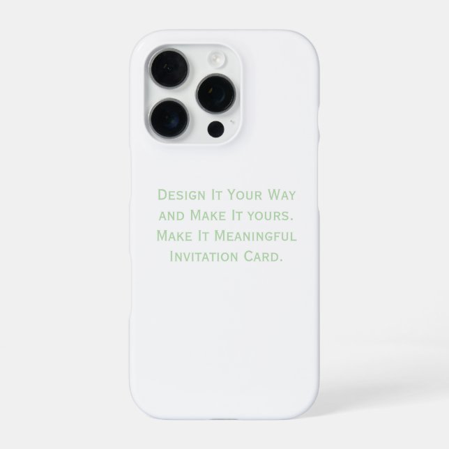 Create Your Personalise  iPhone Case (Back)