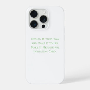 Create Your Personalise iPhone 15 Pro Case