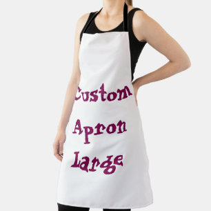 create your personalise Large simple kitchen Apron