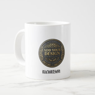 create your personalise simple large coffee mug