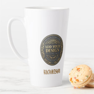 create your personalise simple latte mug