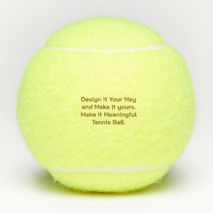 Create Your Personalise  Tennis Balls