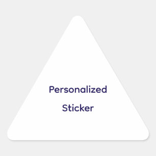 Create Your Personalise  Triangle Sticker