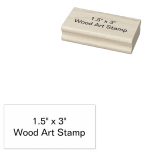 Create Your Personalised 1.5" x 3" Rubber Stamp