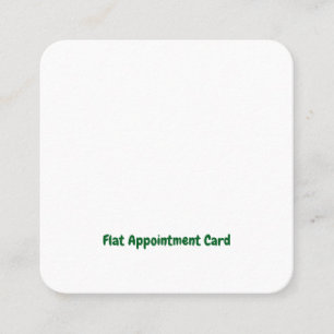 Create Your Personalised 2.5" x 2.5" Flat Appointment Card
