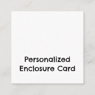 Create Your Personalised 2.5" x 2.5" Squared Enclosure Card