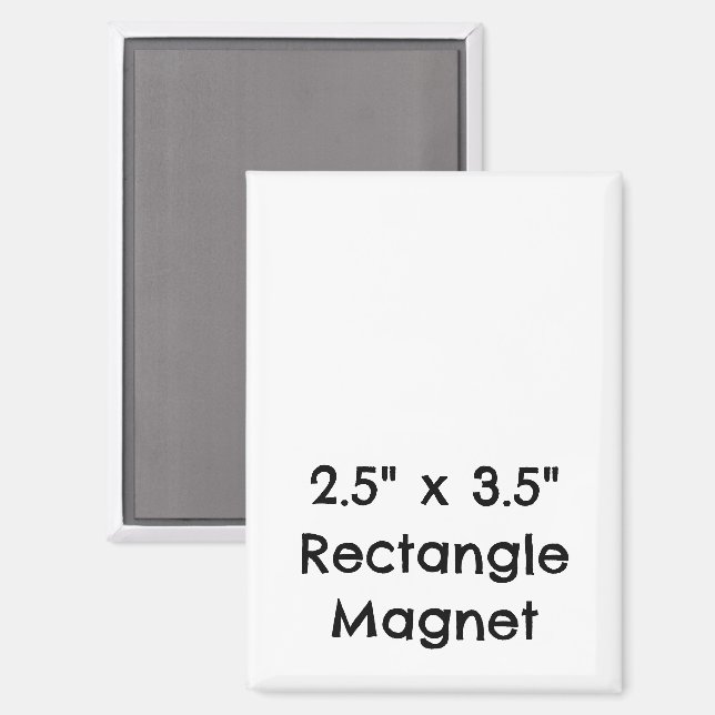 Create Your Personalised 2.5" x 3.5" Rectangle Magnet (Front/Back)
