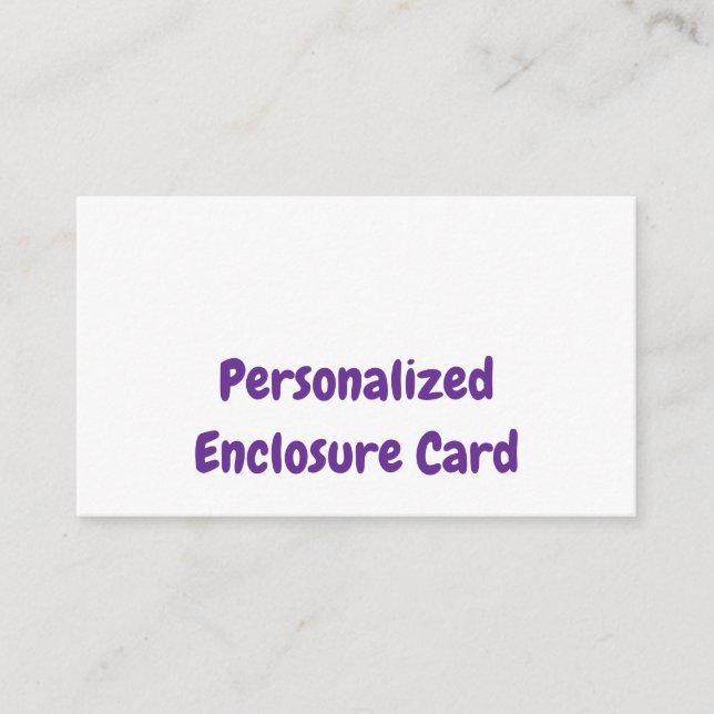 Create Your Personalised 3.5" x 2" Squared Enclosure Card (Front)