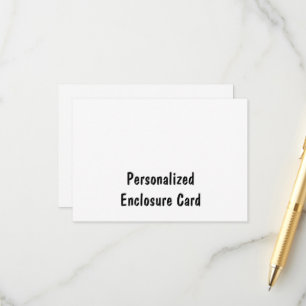 Create Your Personalised 3.5" x 5" Squared Enclosure Card