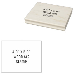 Create Your Personalised 4.0" x 5.0" Rubber Stamp