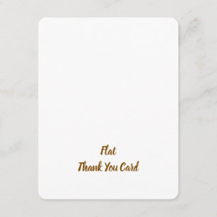 Create Your Personalised 4.25" x 5.5" Rounded Flat Thank You Card