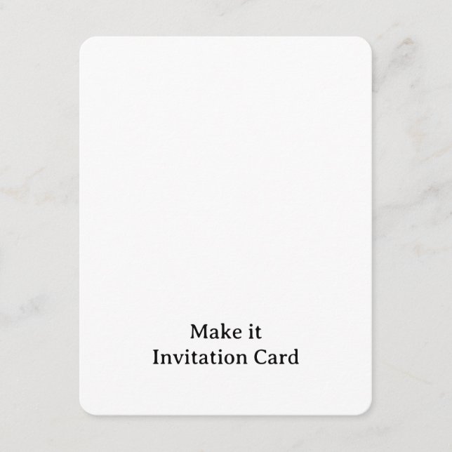 Create Your Personalised 4.25" x 5.5" Rounded  Invitation (Front)