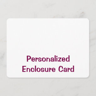 Create Your Personalised 4.5" x 6.25" Rounded Enclosure Card