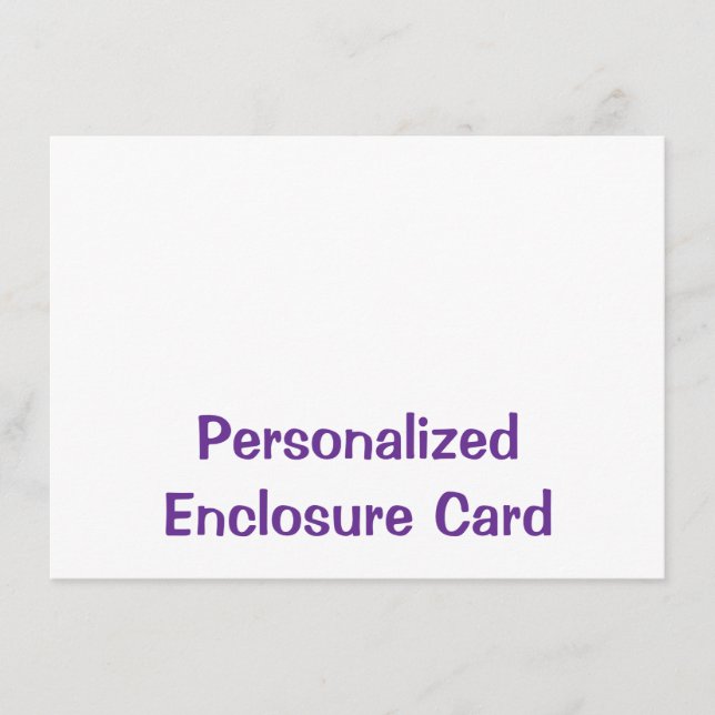 Create Your Personalised 4.5" x 6.25" Squared Enclosure Card (Front)