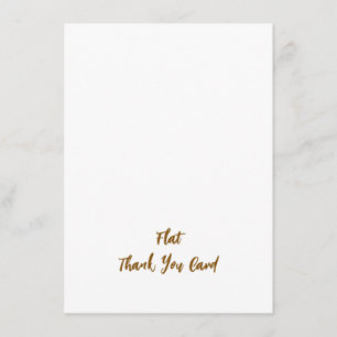 Create Your Personalised 4.5" x 6.25" Squared Flat Thank You Card