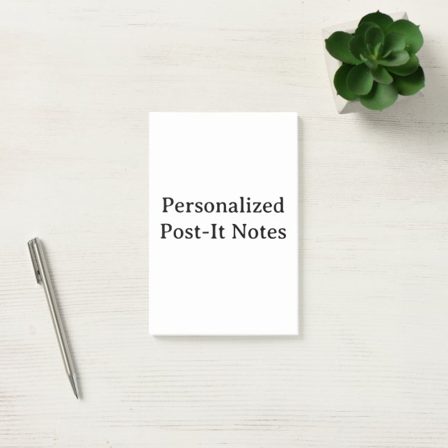 create your personalised 4" x 6" post-it notes (Office)
