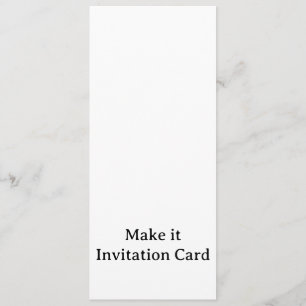 Create Your Personalised 4" x 9.25" Squared Invitation