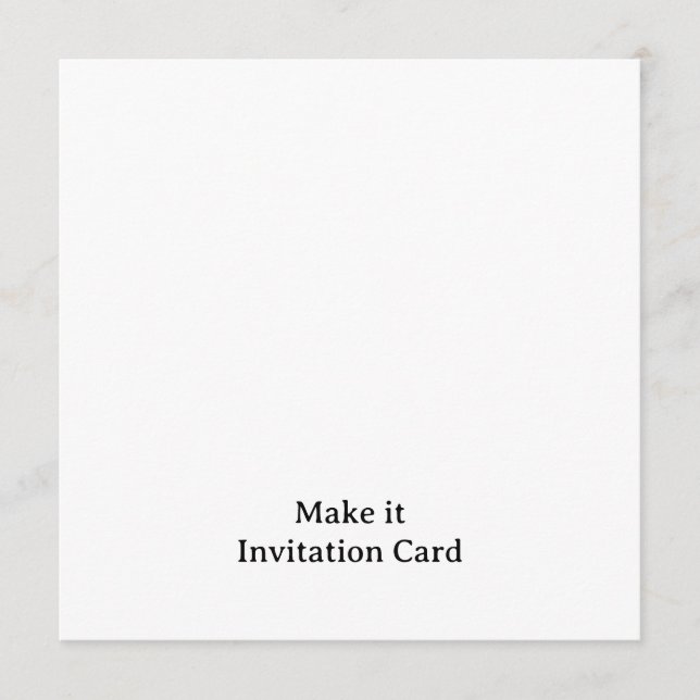 Create Your Personalised 5.25" x 5.25" Squared Invitation (Front)