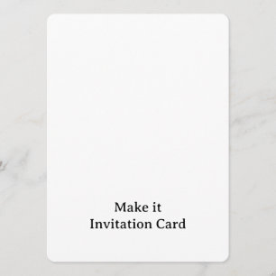 Create Your Personalised 5.5" x 7.5" Rounded Invitation