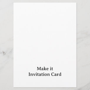 Create Your Personalised 6.5" x 8.75" Squared Invitation