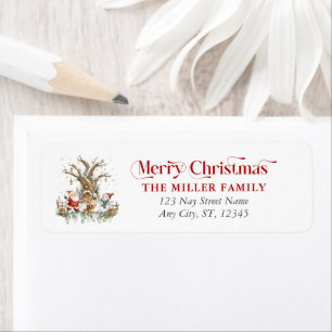 Create Your Personalised Christmas Return Address Label
