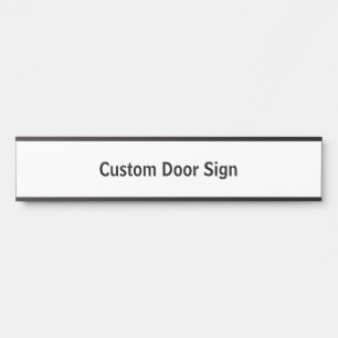 Create Your Personalised Long Black Door Sign