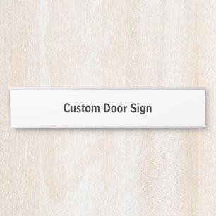 Create Your Personalised Long Silver Door Sign