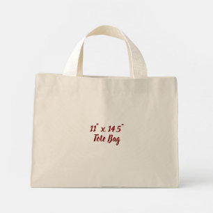 Create Your Personalised Natural Mini Tote Bag