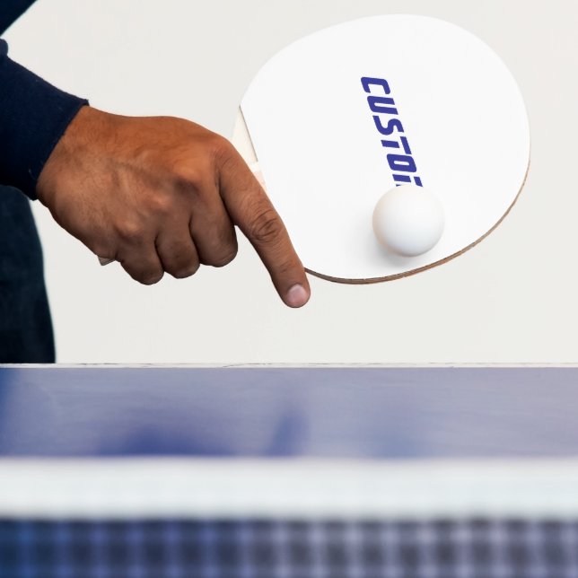 Create Your Personalised Red Rubber Back Ping Pong Paddle (Insitu)
