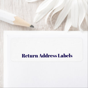 Create your Personalised Return Address Label