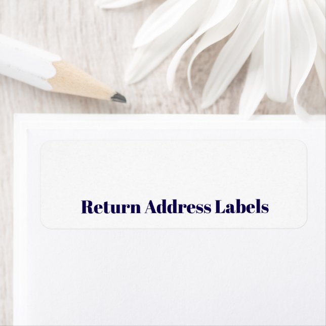 Create your Personalised Return Address Label (Insitu)