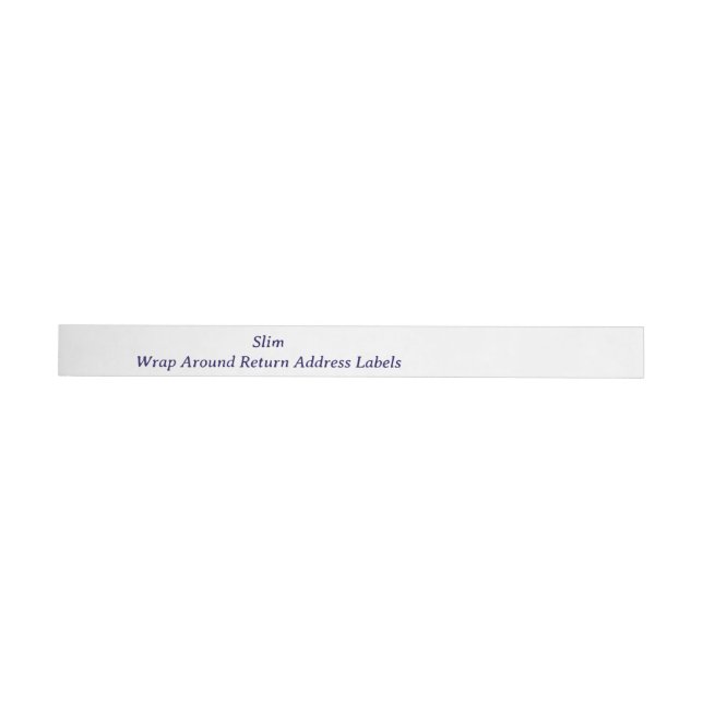 Create your Personalised Return Address Wrap Around Label (Individual)