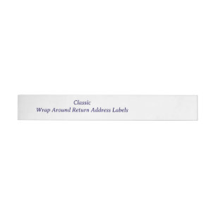 Create your Personalised Return Address Wrap Around Label