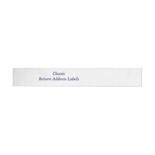 Create your Personalised Return Address Wraparound Address Label