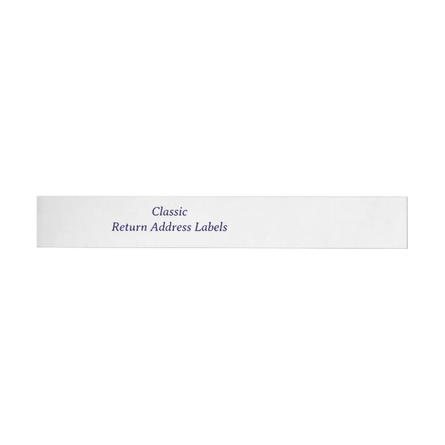 Create your Personalised Return Address Wraparound Address Label (Individual)