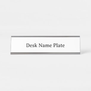 Create Your Personalised Standard Silver Desk Name Plate