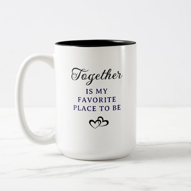 Create Your Personalised Two-Tone Coffee Mug (Left)