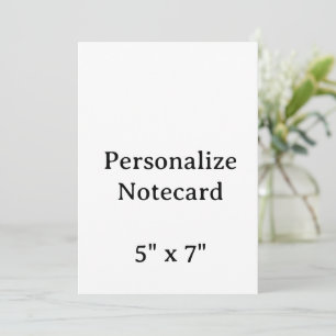 Create Your Personalize5" x 7" Flat Notecard