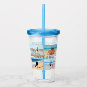 Create Your Photo Collage Acrylic Tumbler and Text