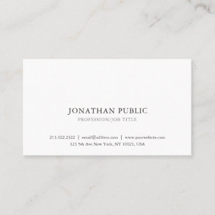 Create Your Professional Classic Stylish Simple Business Card