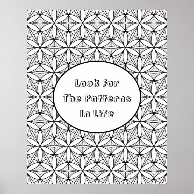 Create your Sacred Geometry Colouring Poster (Front)