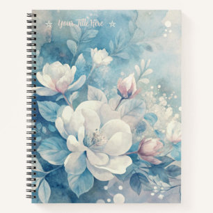 Create Your Shabby Chic Pink & White Roses Notebook
