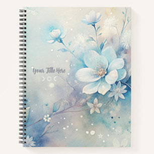 Create Your Shabby Chic White Tea Roses Floral Notebook