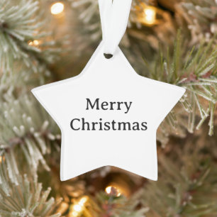 Create Your Simple Brand Promotion Acrylic Star Ornament