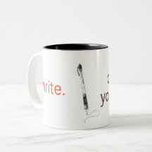 Create Your Story - Pen Write Two Tone Coffee Mug