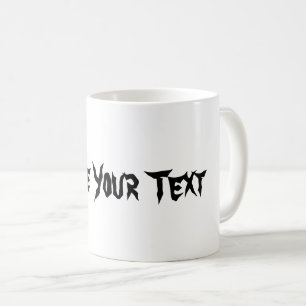 Create Your Text Personalised Ceramic Coffee Tea Mug