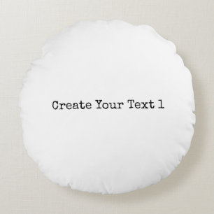 Create your text Printed Home & Living Home Décor Round Cushion